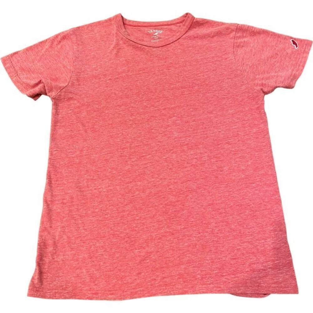 League 91 Tee Short Sleeve Coral T-Shirt Mens Size M